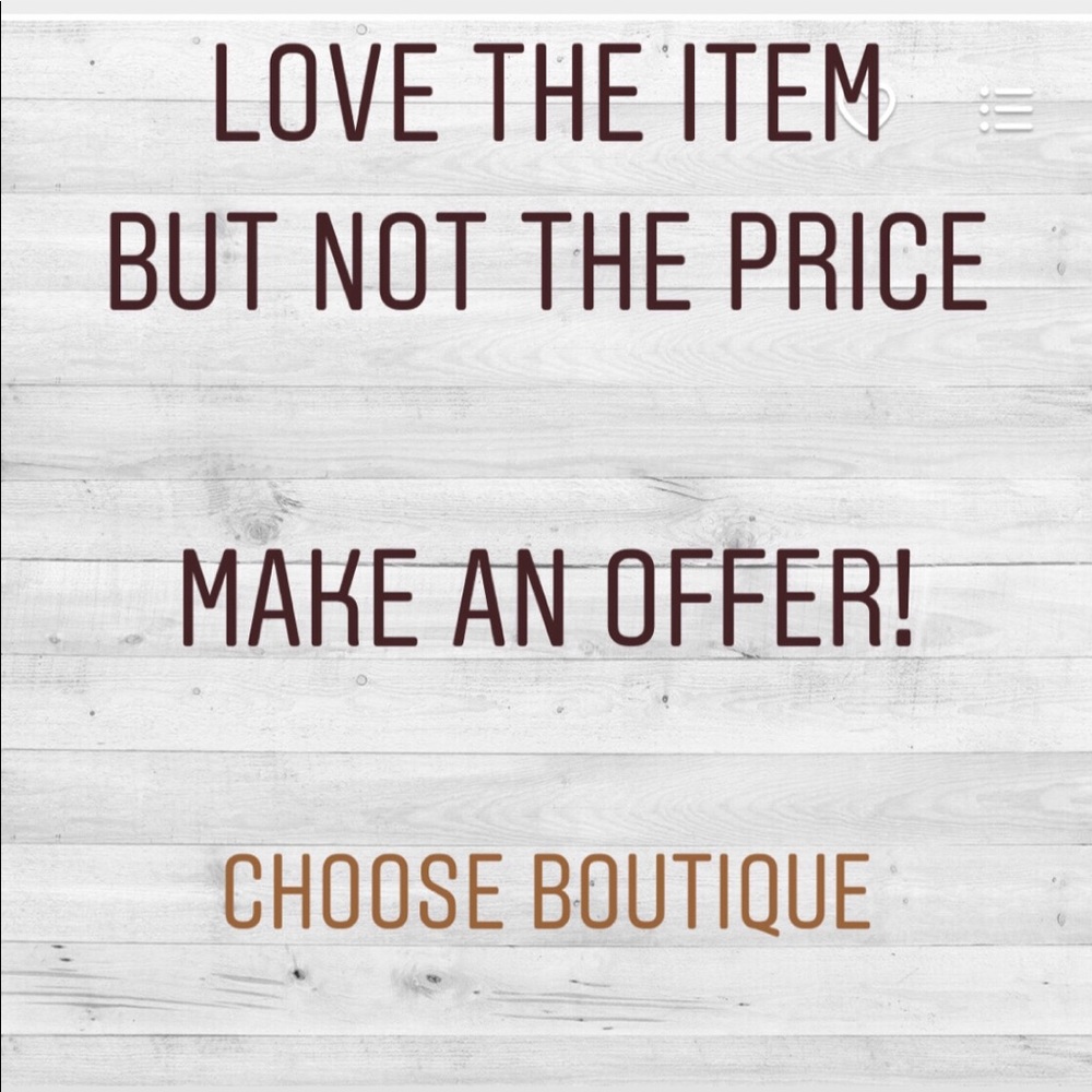Make a reasonable offer.